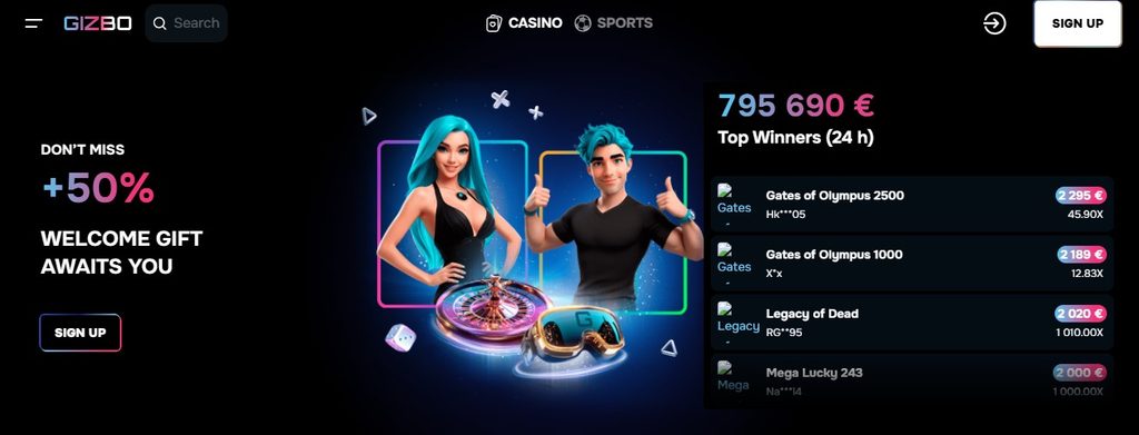 Data point — Gizbo Casino: mining planet package conditions